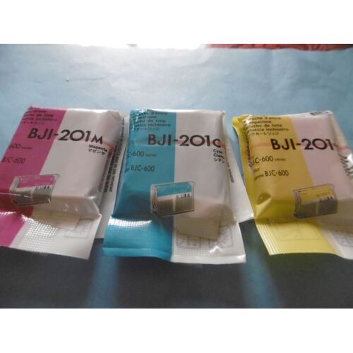 LOT DE 3 Cartouches pour imprimante CANON BJC600/ CANON BJI 201