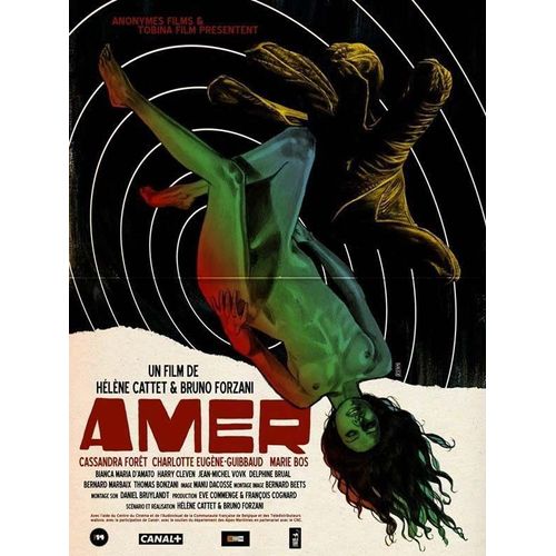 Amer - Véritable Affiche De Cinéma Pliée - Format 40x60 Cm - Un Film De Hélène Cattet, Bruno Forzani Avec Cassandra Forêt, Charlotte Eugène-Guibbaud, Marie Bos, Harry Cleven - 2010