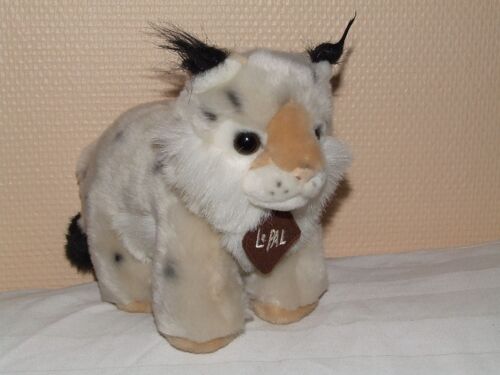 Lynx Doudou Beige Blanc Noir Peluche Le Pal