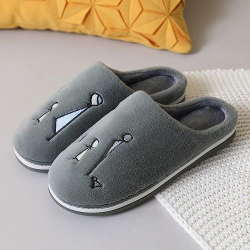 Pantoufles Chaudes En Fausse Fourrure Pour Femme Et Homme, Antidérapantes, Design De Dessin Animé, Peluche Douce, Chaussures D'hiver, Pour La Maison,