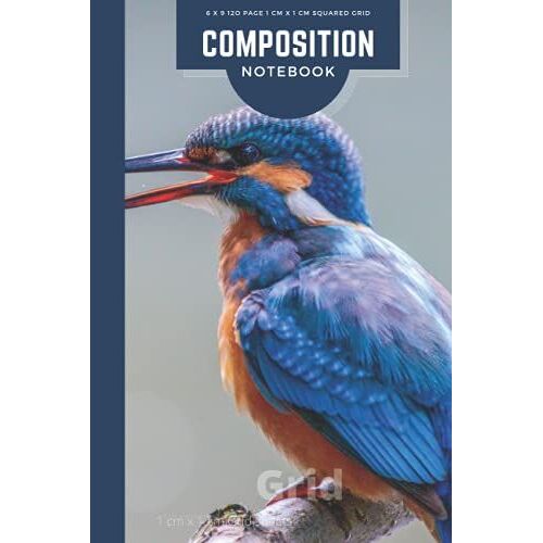Grid Exotic Bird Notebook: 1cm X 1cm Grid Bird Notebook