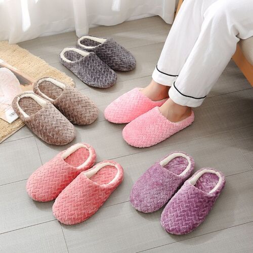 Pantoufles Antidérapantes D'intérieur Pour Homme Et Femme, Pantoufles Chaudes En Peluche Pour Amoureux De La Maison, Chaussures De Couple, Sol De Maison, Semelle Souple, Muet