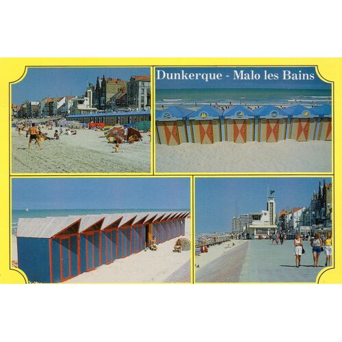 Carte Postale Couleur - Dunkerque - Malo Les Bains -La Plage Et La Digue De Mer -Editions G.P.C Lille