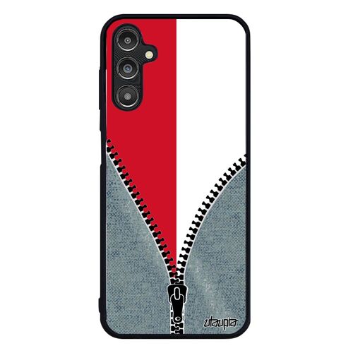 Coque A14 4g 5g En Silicone Drapeau Monaco Monegasque Basket Noir Etui Alu Cover Foot Jeans Football Mobile Samsung Galaxy