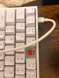 Clavier Souris Blanc Mécanique, Switch Rouge