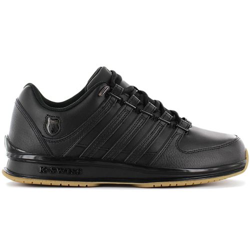 Kswiss Rinzler Hommes Cuir Baskets Sneakers Chaussures Noir 01235050m