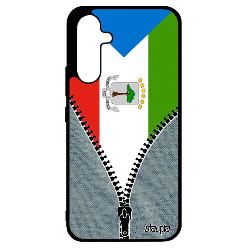Coque Galaxy A34 Silicone Drapeau Guinee Equatoriale Guineen Portable Foot Case Jeux Olympiques Smartphone Telephone Jeans Samsung
