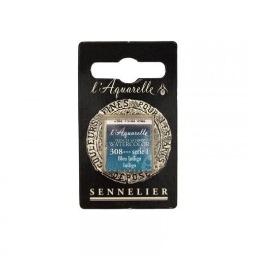 Aquarelle Extra-Fine 1/2 Godet Bleu Indigo Sennelier