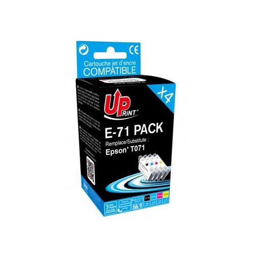 Pack de 4 cartouches compatibles EPSON T0715 guépard E-71 UpPrint