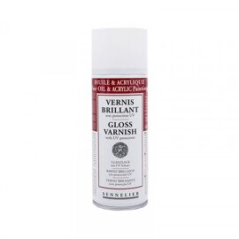 Bombe De Vernis Spray Brillant Avec Protection Uv Sennelier 400ml