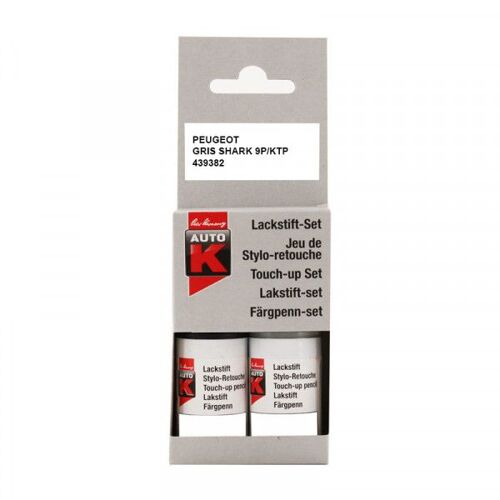 Stylo De Retouche Et Vernis Pour Carrosserie - Peugeot - 9p Gris Shark - Auto K