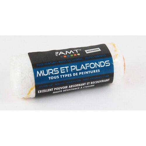 Recharge Rouleaux Brosse - Murs Et Plafonds - 30mm - Peintures Mates Et Satinées - Toutes Surfaces - Amt