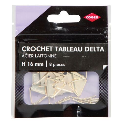 Crochet Tableau Delta 16mm 8 Pièces
