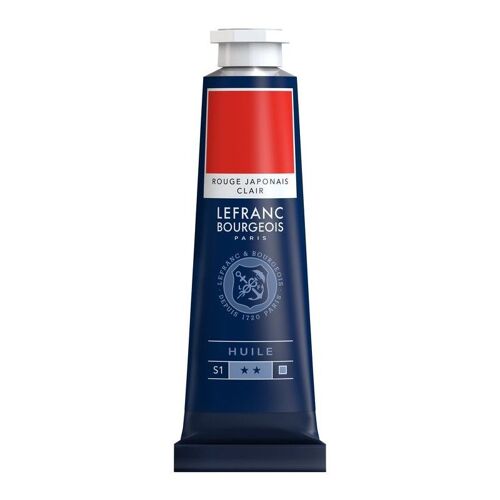 Peinture À L'huile En Tube Rouge Japonais Clair 40ml - Lefranc & Bourgeois