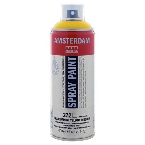 Bombe De Peinture Amsterdam 400ml Jaune Transparent Moyen
