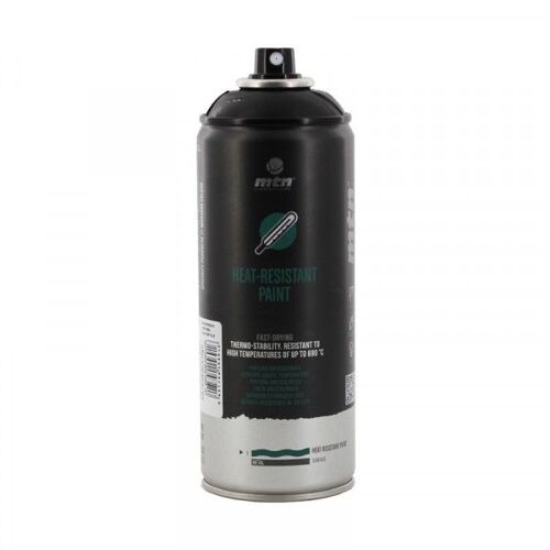 Bombe De Peinture Haute Température - Noir - 400ml - Mtn Pro