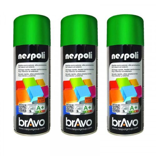Lot De 3 Bombes De Peinture Professionnelle Nespoli - Vert Jardin
