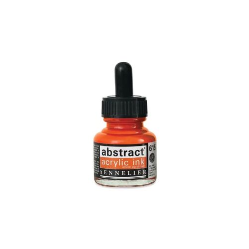 Encre Acrylique En Flacon - Ton Rouge De Cadmium Orange - Sennelier