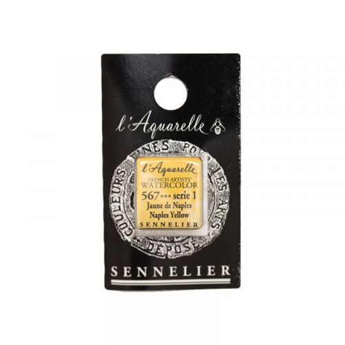 Aquarelle Extra-Fine 1/2 Godet Jaune De Naples Sennelier