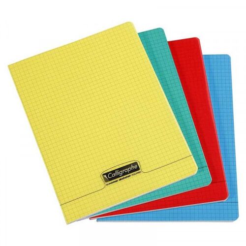 Cahier - 17x22(Cm) - Petits Carreaux - 96 Pages - Couverture En Polypro - Sans Spirale - Clairefontaine - Calligraphe