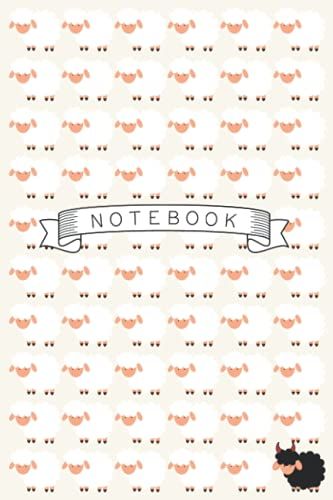Black Sheep Notebook: 6" X 9" 160-Page College-Ruled Notebook