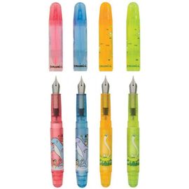 Stylo Plume - Encre Bleue Effaçable - Animaux Rigolos - Plumink