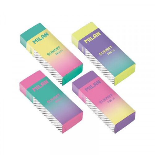 Gomme En Plastique Couleurs Pastels Milan