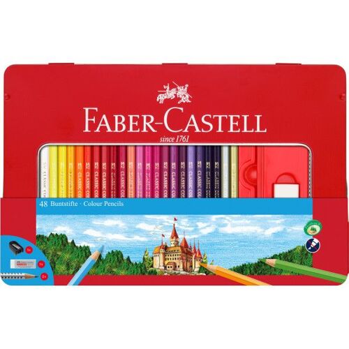 Boîte De 48 Crayons De Couleurs Château Faber-Castell