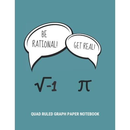 Quad Ruled Graph Paper Notebook: Pie Day Themed, 4x4 Grid Paper (1/4 Inch Squares) Composition Book For Math And Science Students, For School And ... Gift Idea For Geeks, Nerds And Pun Lovers.