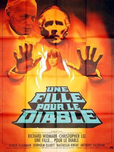 Une Fille Pour Le Diable (To The Devil A Daughter) - Véritable Affiche De Cinéma Pliée - Format 120x160 Cm - De Peter Sykes Avec Richard Widmark, Christopher Lee, Nastassja Kinski - 1976 #