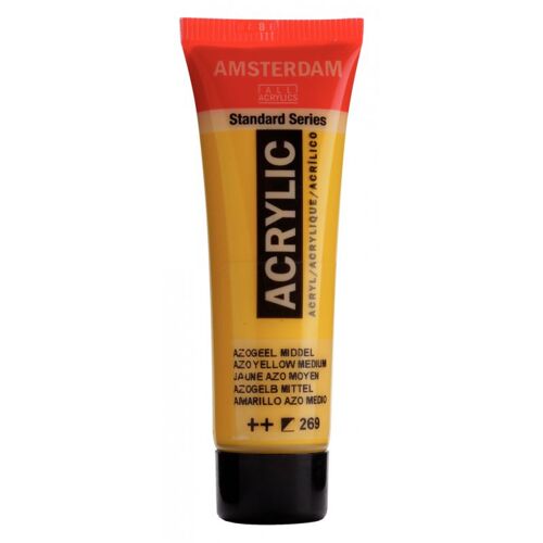 Peinture Acrylique En Tube - Jaune Azo Moyen - 269 - Amsterdam - 20ml