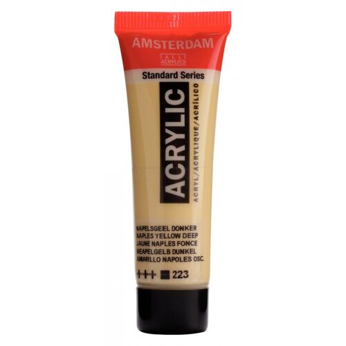 Peinture Acrylique En Tube - Jaune De Naples Foncé - 223 - Amsterdam - 20ml