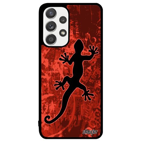 Coque Samsung A33 Silicone Salamandre Motif Personnalisé Esprit Du Feu Journal Case Lezard Jolie Animal Etui Rouge Triton De Galaxy