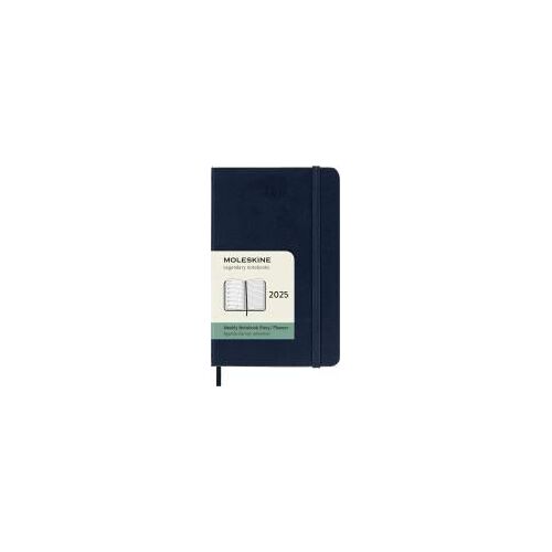 Moleskine 12 Monate Wochen Notizkalender 2025, Pocket/A6, 1 Wo