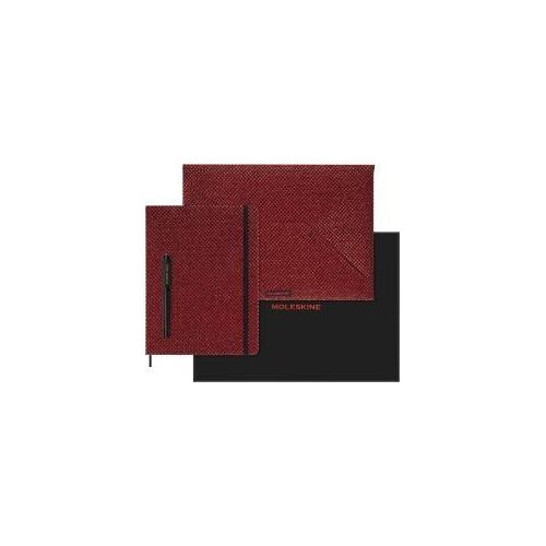 Moleskine Shine Sammlerbox Roter Undatierter Wochenkalender Umschlag Rot Kaweco Füllfederhalter Schwarz