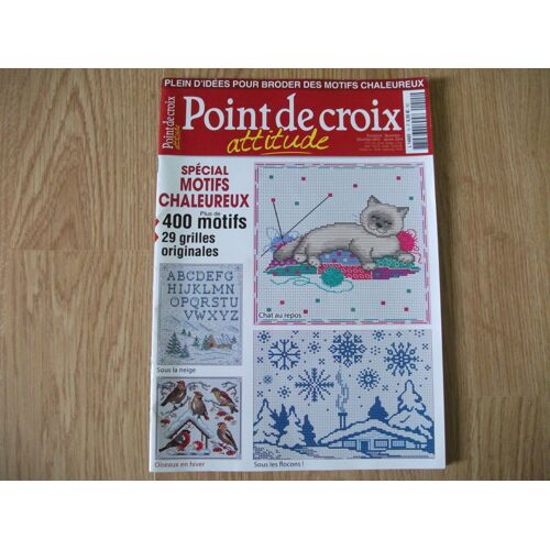 Point De Croix Attitude N°15 - Spécial Motifs Chaleureux, Plus De 400 Motifs, 29 Grilles Originales