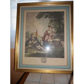 Magnifique Gravure 18e Rene Gaillard En Parfait Etat