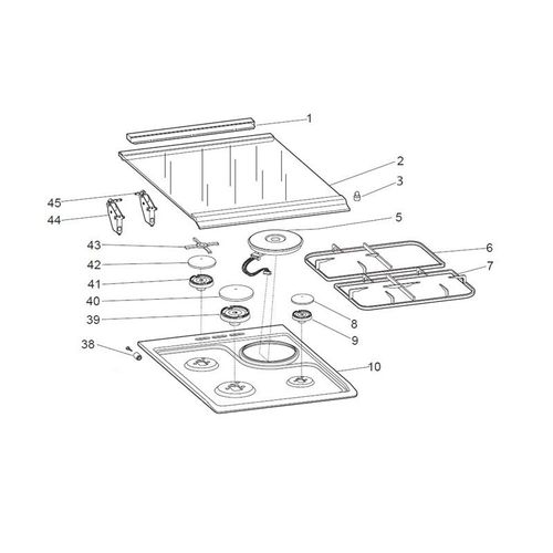 CORPS DE BRULEUR RAPIDE AVANT GAUCHE R39 POUR CUISINIERE INDESIT - C00299215