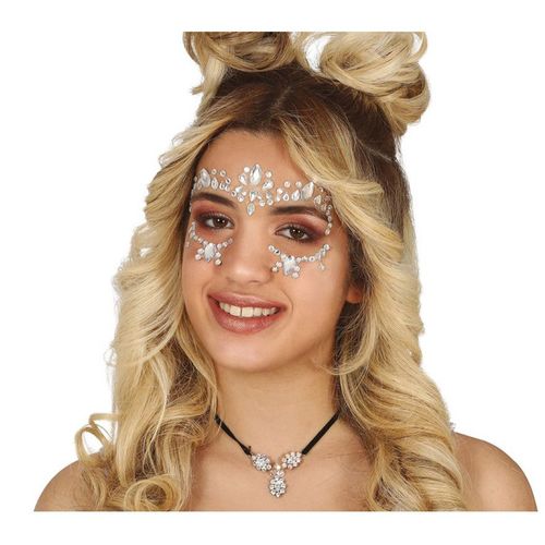 Bijoux De Visage Adhésifs En Argent
