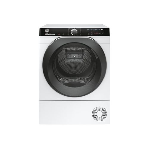 Sèche-linge Hoover H-Dry 500 NDPEH9A3TCBEXS-S - WiFi - 59.6x58.5x85 cm (lxpxh) - chargement frontal - blanc avec porte noire
