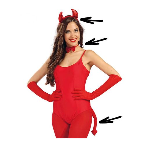 Kit De Démon Avec Diadème, Noeud Papillon Et Queue