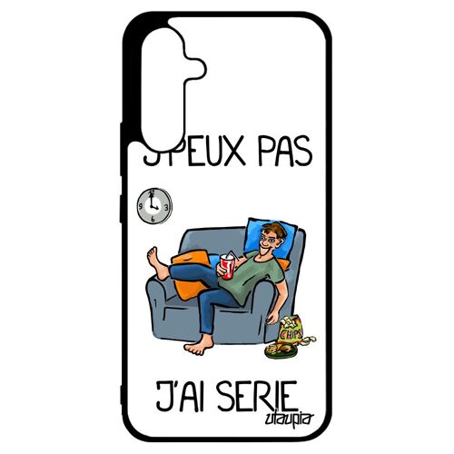 Coque A34 silicone j'peux pas j'ai série blanc jpeux dessin animé noir metal bande dessinée mobile texte design manga Samsung galaxy