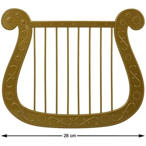 Harpe Ou Lyre Dor?E 28x23 Cm
