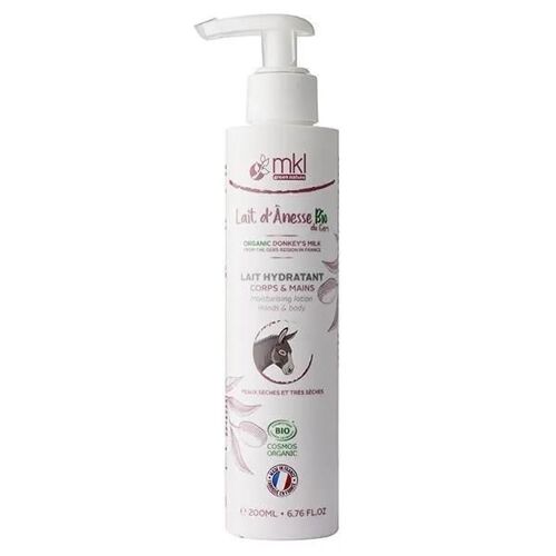 Lait Hydratant Bio - Mkl Green Nature - Lait D'ânesse - Pour Tous Types De Peau - Sans Parabène 