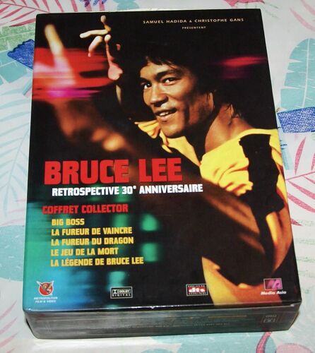 Coffret 5 Dvd + Livre Bruce Lee Retrospective 30 Ème Anniversaire