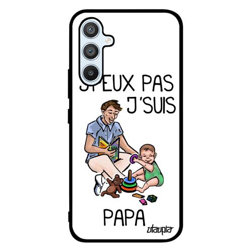 Coque Silicone A54 J'peux Pas J'suis Papa Bebe Bande Dessinée Père Case Original Je Texte Humoristique Jpeux Drole De Samsung Galaxy