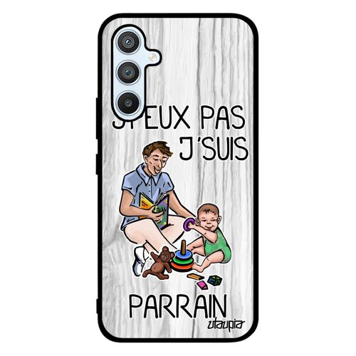 Coque Silicone Galaxy A54 J'peux Pas J'suis Parrain Case 4g Bande Dessinée Humoristique Je Humour Jpeux Drole Antichoc Cover Samsung