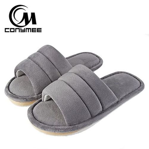 Femmes Fourrure Pantoufles Chaussures D'hiver Grande Taille Maison Pantoufles En Peluche Pantufa Femmes Intérieur Chaud Moelleux Coton Chaussuresté Femelle Diapositives Fourrure Sandales Dames Chambre Pantoufles