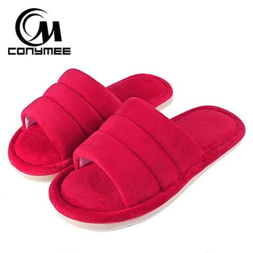 Femmes Fourrure Pantoufles Chaussures D'hiver Grande Taille Maison Pantoufles En Peluche Pantufa Femmes Intérieur Chaud Moelleux Coton Chaussuresté Femelle Diapositives Fourrure Sandales Dames Chambre Pantoufles