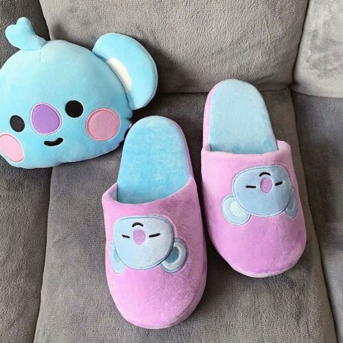 Femmes Mignon Dessin Animé Pantoufles Fille Maison En Peluche Chaussures Dames Décontracté Chaussures D'intérieur Mode Animal Chaud Hiver Automne Plat Mode Nouveau